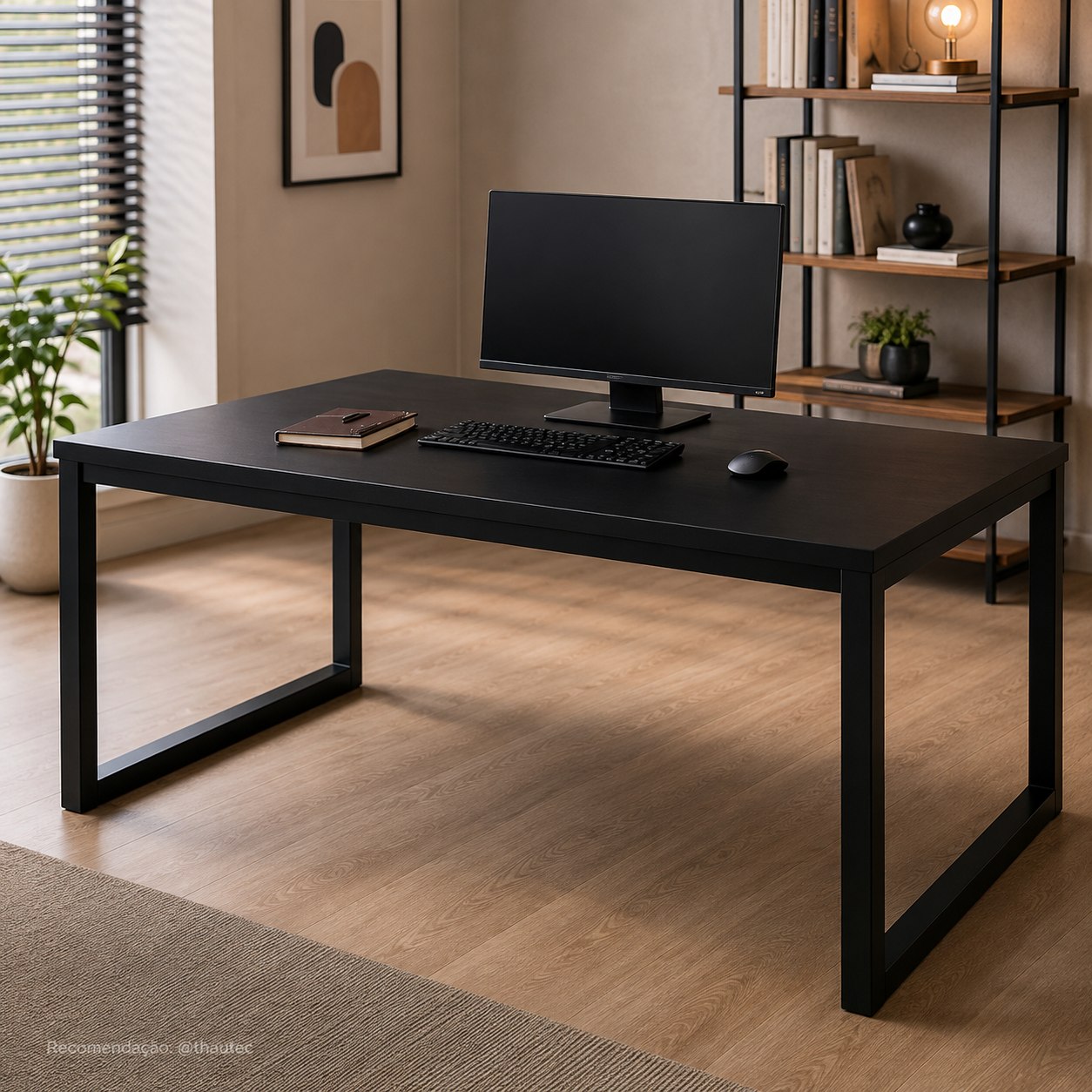 Mesa Escrivaninha Estilo Industrial 150x60cm