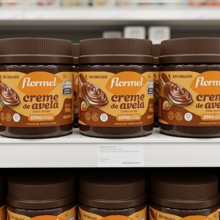 Creme de Avelã com Cacau Flormel Zero Açúcar 150g