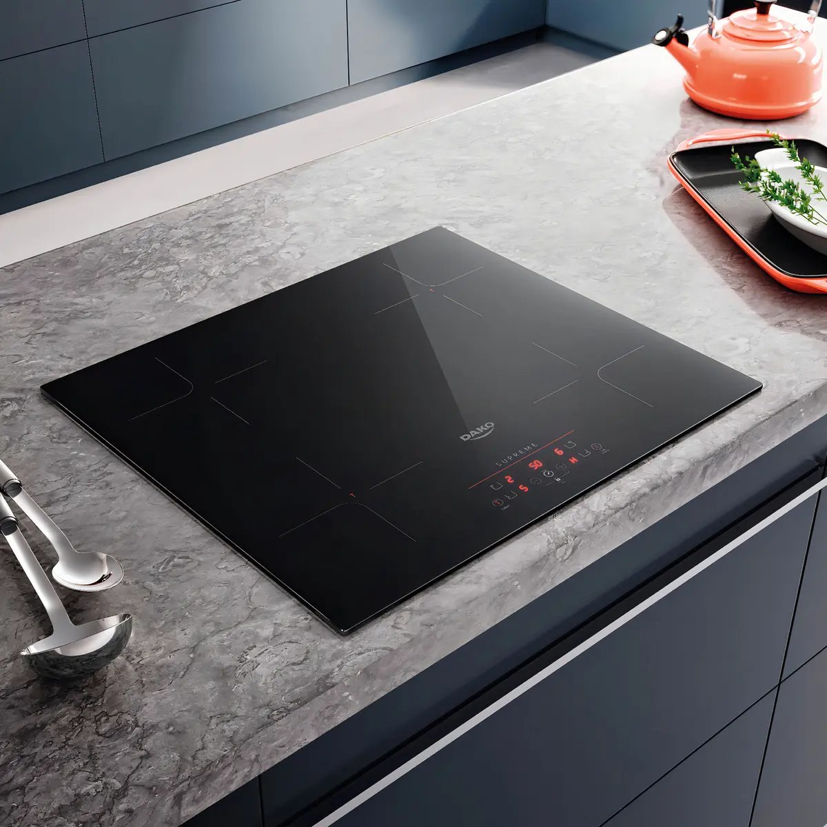 Cooktop de Indução 4 Bocas Preto Dako Supreme 220v