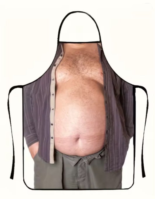 Avental com Barriga de Cerveja