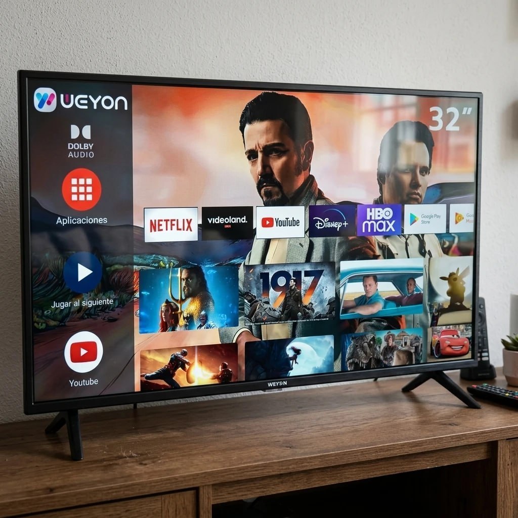 Smart TV 32" LED HD Wi-Fi Weyon 60Hz