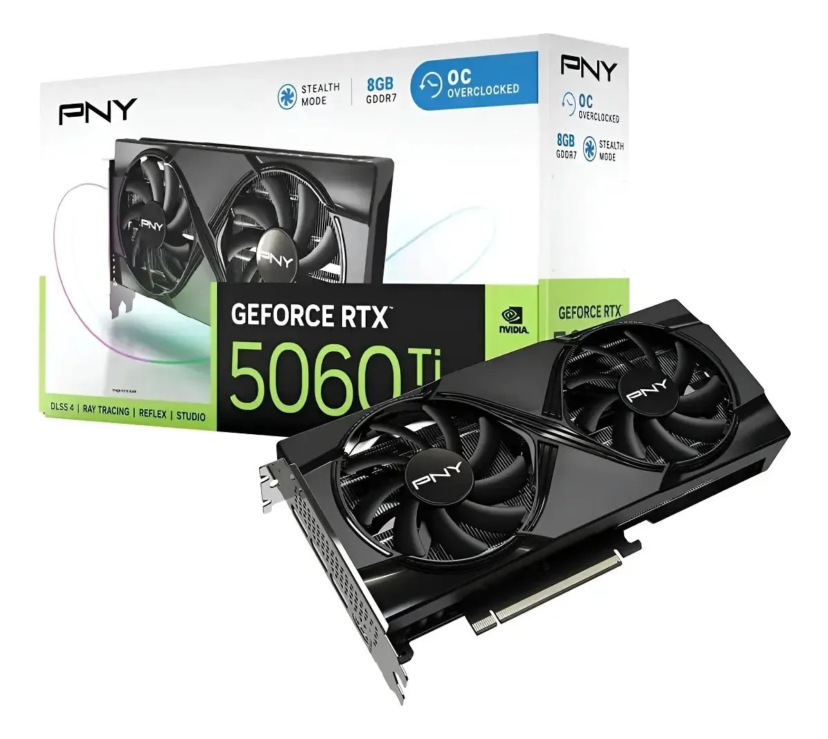 Placa de Vídeo GeForce Nvidia PNY RTX 5060 Ti 8GB OC GDDR7