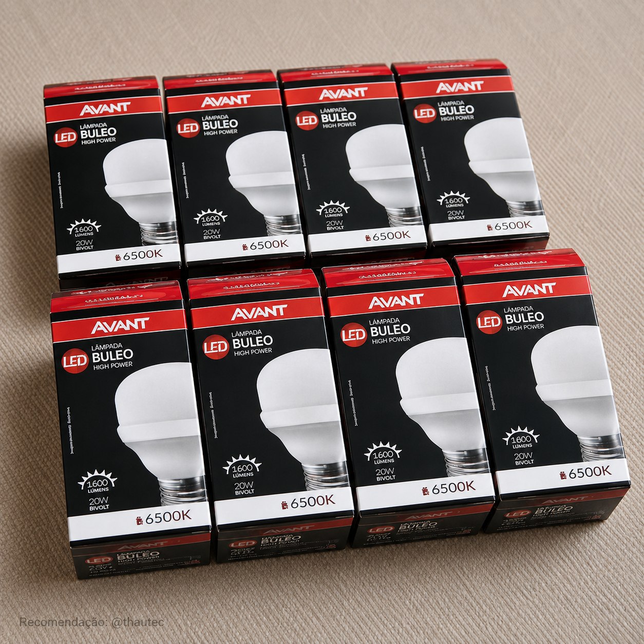 Kit 10 Lâmpadas Bulbo LED 20W 6500K Branca Fria Avant