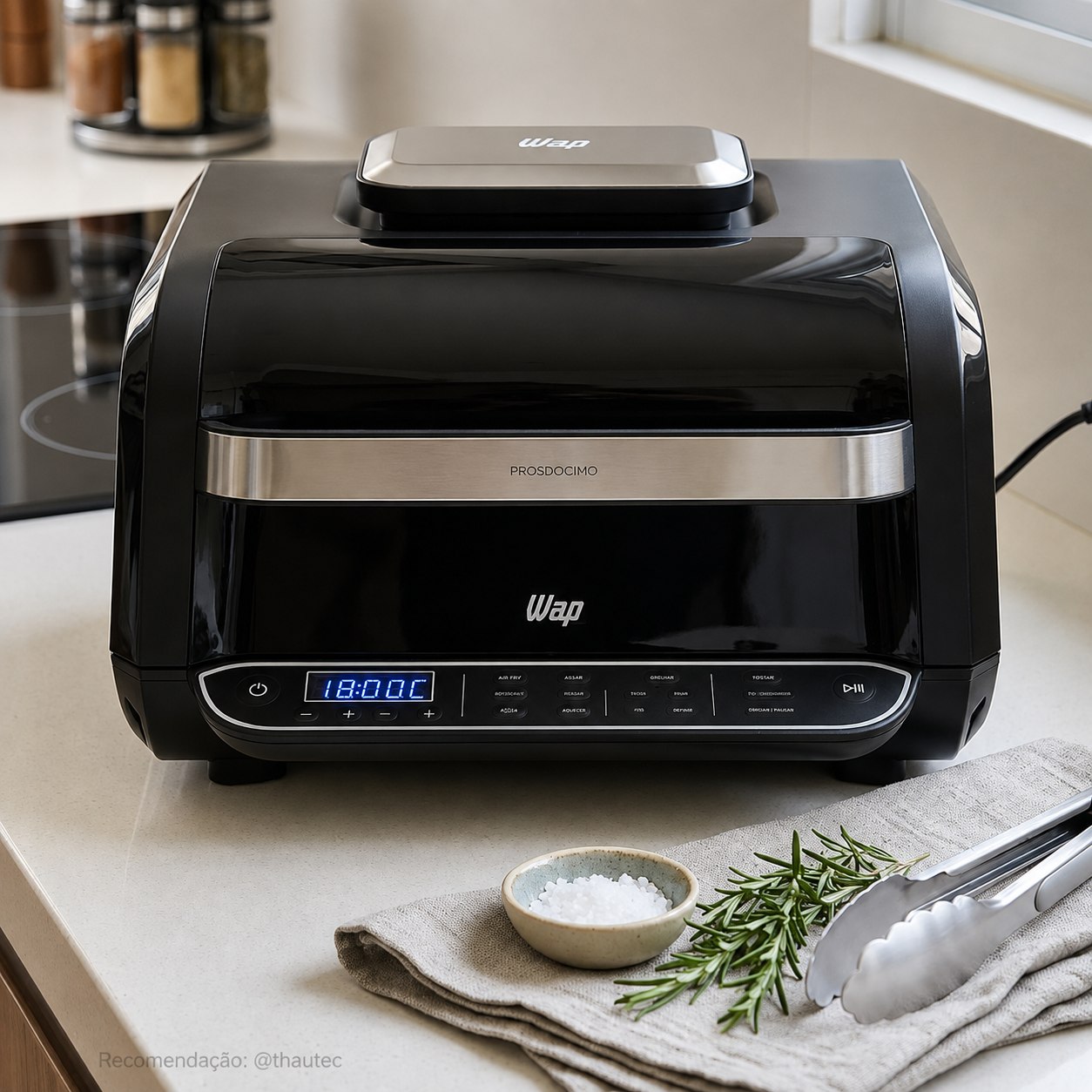 Air Fryer Digital 8 em 1 WAP Barbecue Heat WC AB1030
