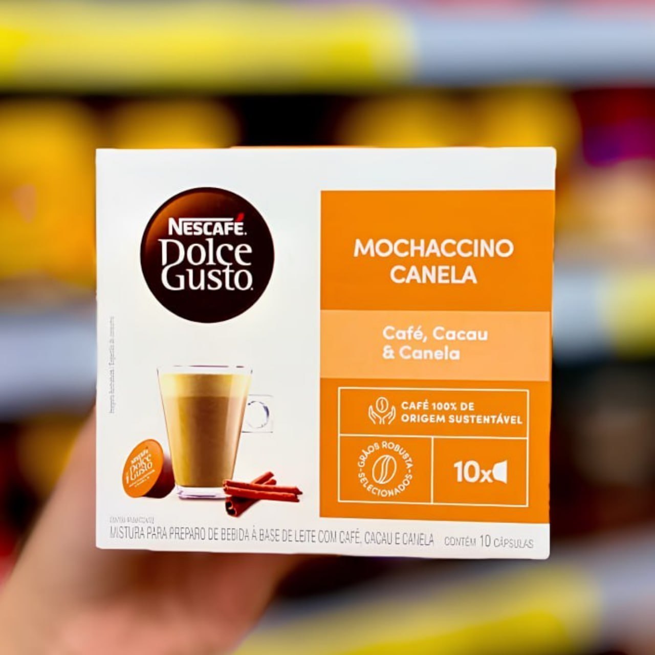 Cápsulas Nescafé Dolce Gusto Mochaccino Canela - 10 Un.
