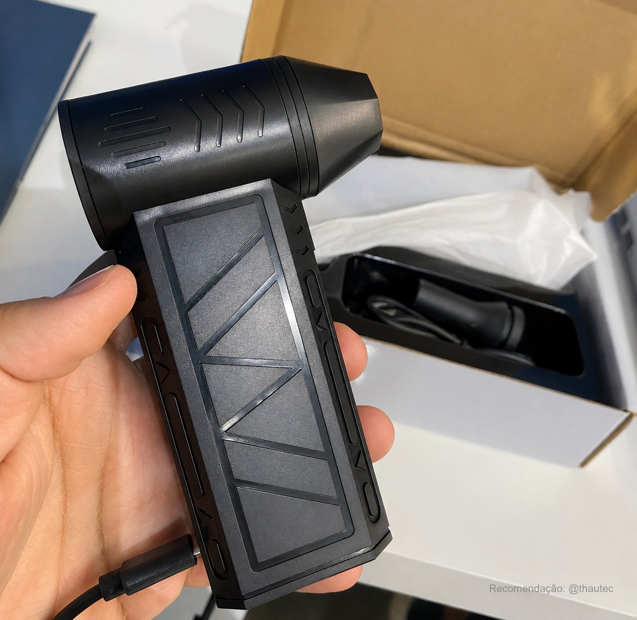 Mini Soprador de Ar Turbo 130000rpm Sem Fio Recarregável USB