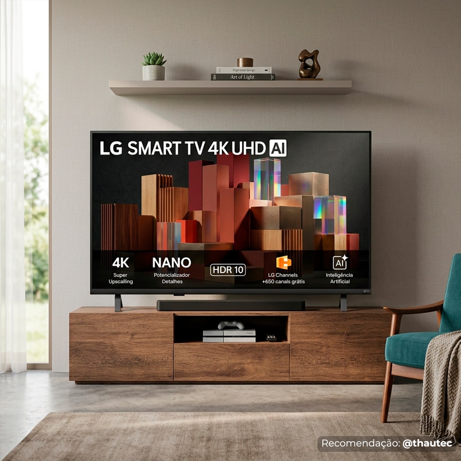 Smart TV LG 43" 4K Ultra HD Nano AI Magic WebOS 26
