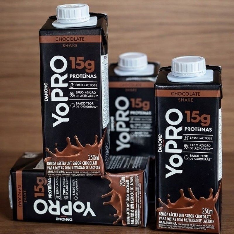 YoPRO Bebida Láctea UHT Chocolate 15g Proteína 250ml 12 Unidades