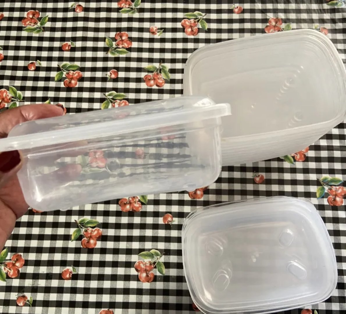 Kit 10 Potes 800ml Transparente BPA Free