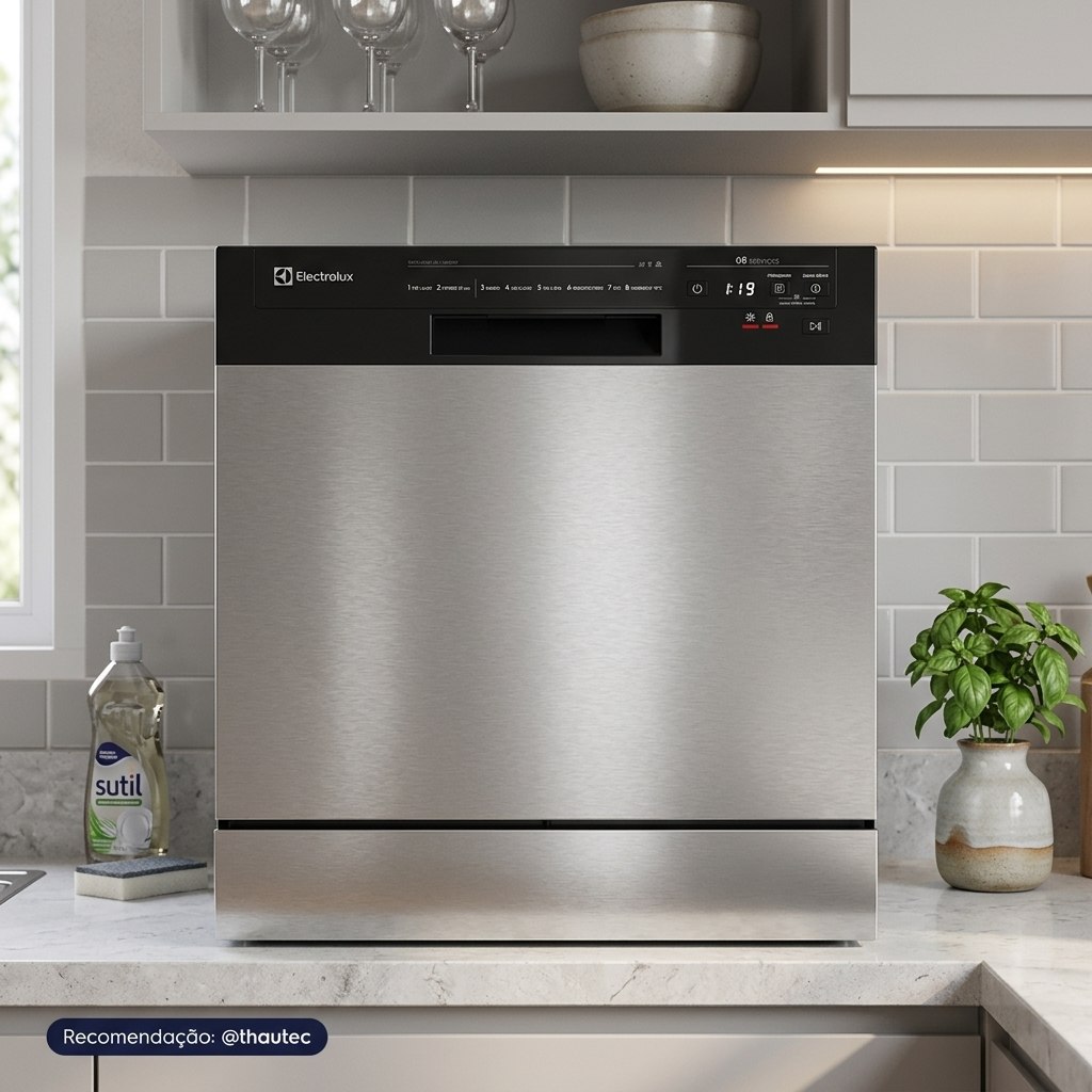 Lava-louça Electrolux 8 Serviços Inox Lava E Seca LS08E 110V