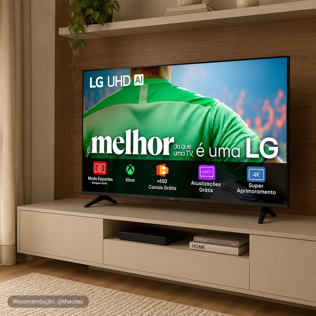 Smart TV LG UHD AI 50" 4K HDR10 Pro UA75