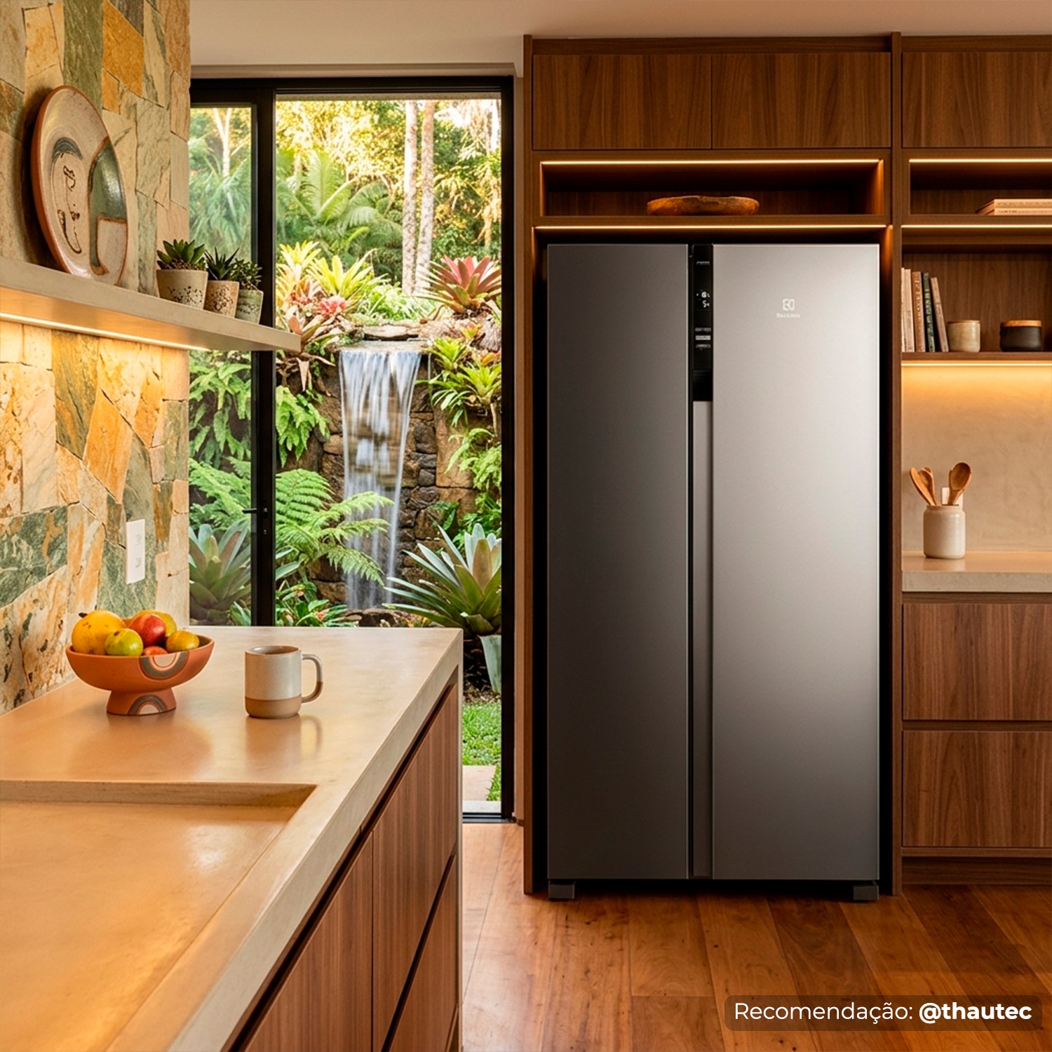 Geladeira Electrolux 435L Side by Side Efficient IS4S