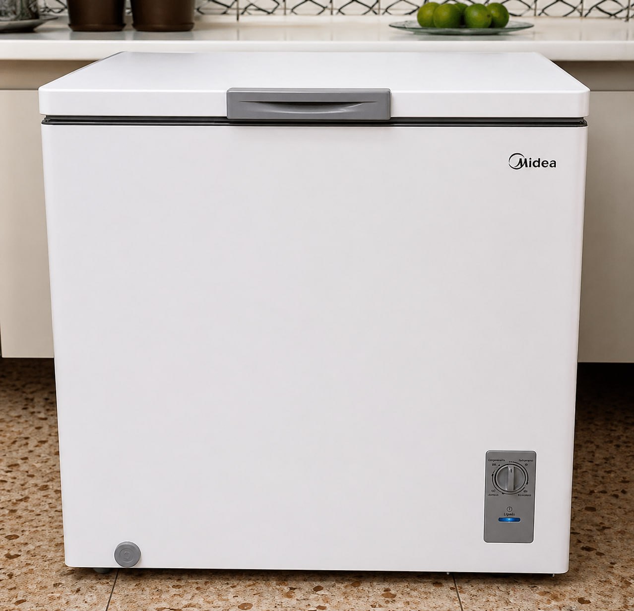 Freezer Horizontal Midea 198L Inverter Bivolt Branco
