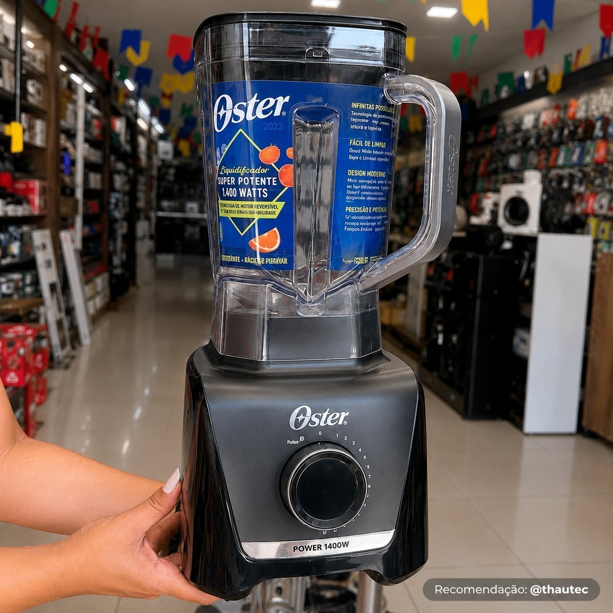 Liquidificador Oster 3,2L 15 Velocidades 1400W 220V