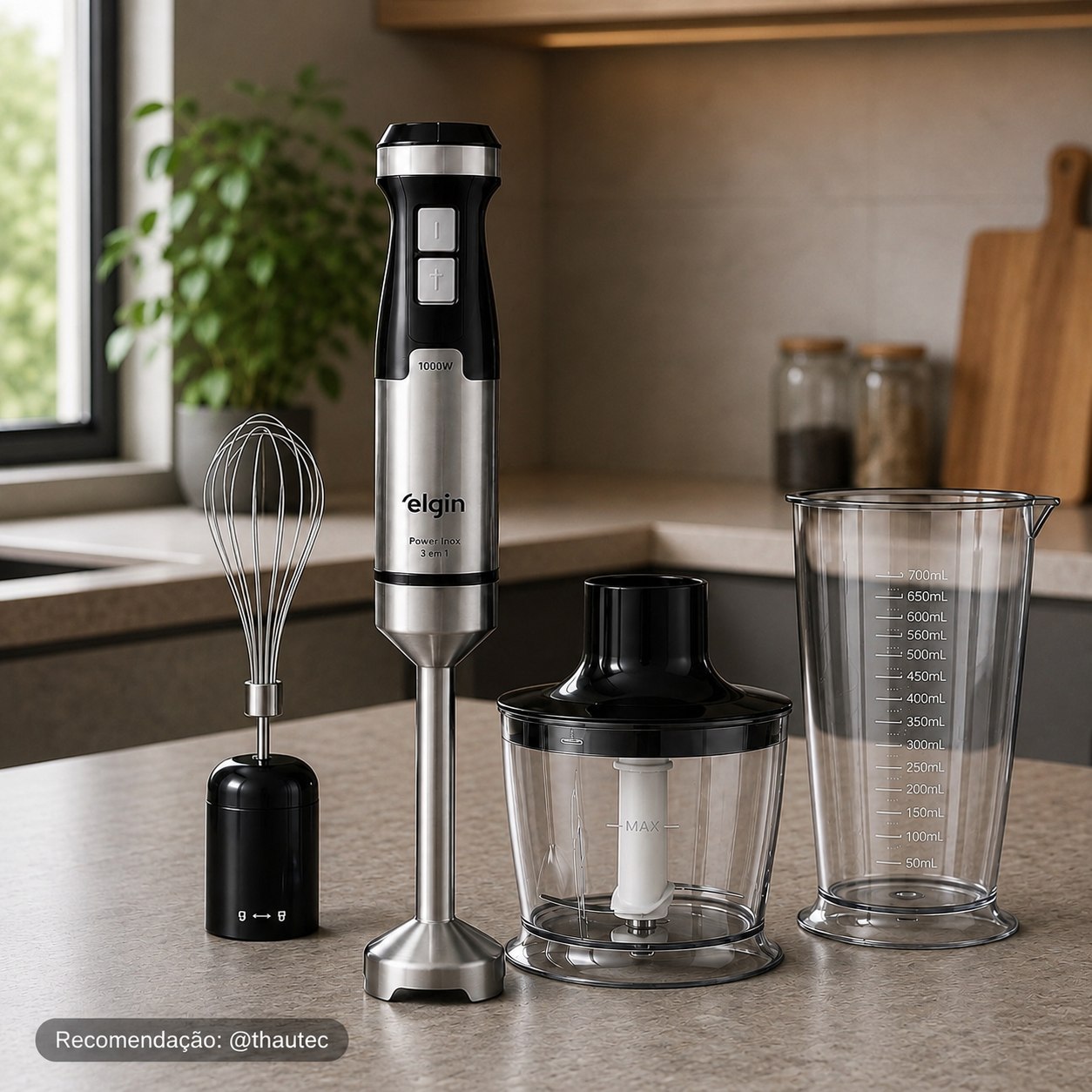 Mixer Power Inox 3 em 1 Elgin 1.000W 110V