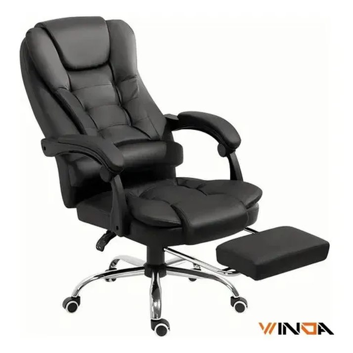 Cadeira Presidente Ergonômica Couro Winda