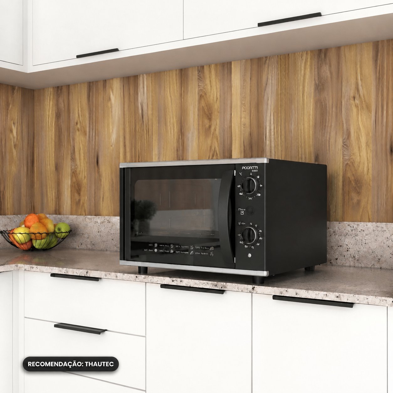 Forno Elétrico de Bancada Top 40L 1700W Black Fogatti 220V