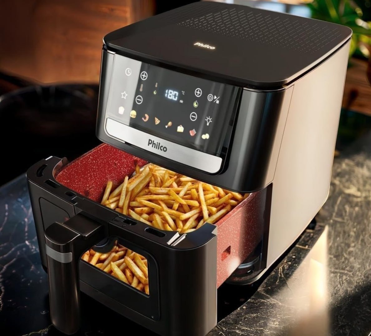 Air Fryer Philco 6,5L Visor Glass 1700W 127V