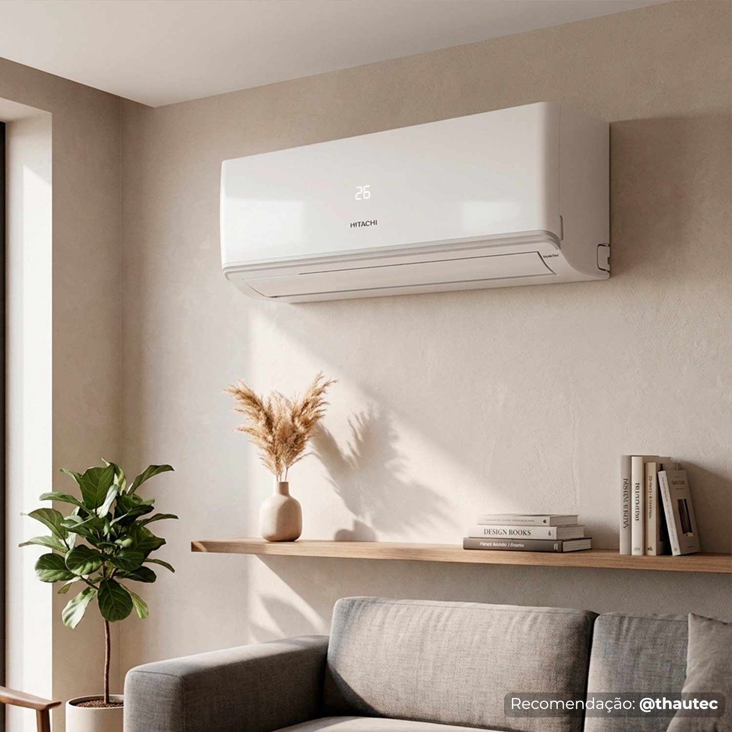 Ar Condicionado Split Inverter Hitachi Airhome 12.000 BTUs Frio (R-32)