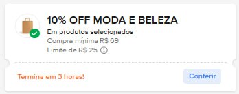Desconto 10% OFF Mercado Livre - Cupom MODA0209