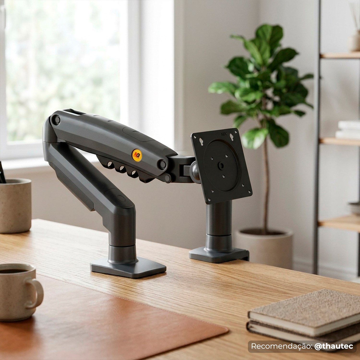 Suporte Articulado Monitor 17" a 30" com Pistão a Gás Rotação 360°
