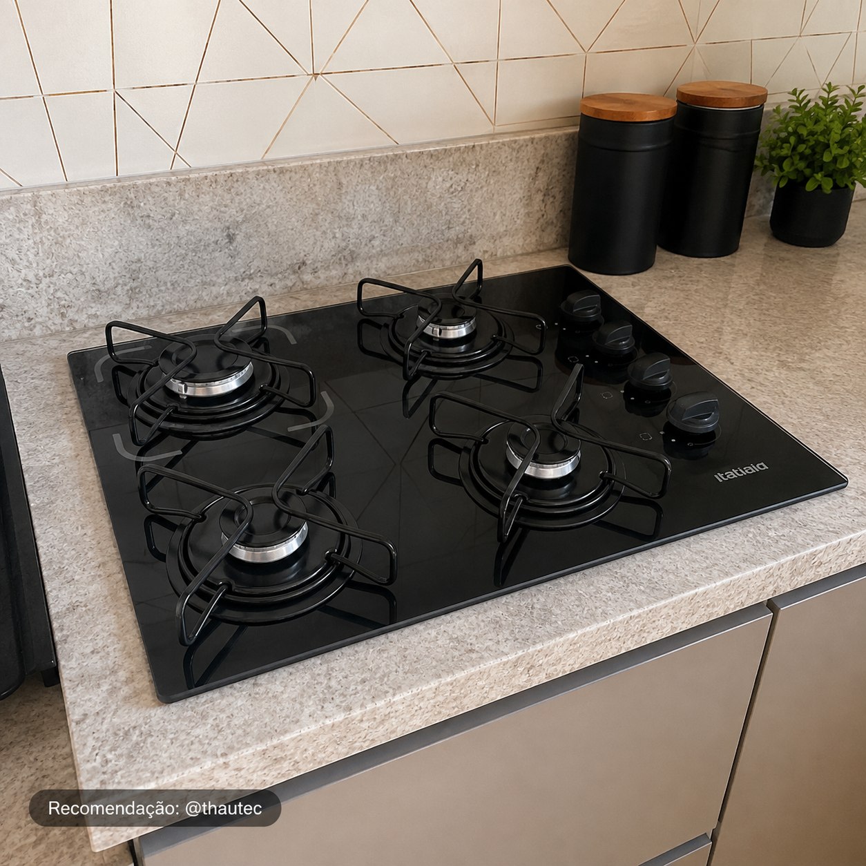 Cooktop Itatiaia Essencial 4 Bocas Preto