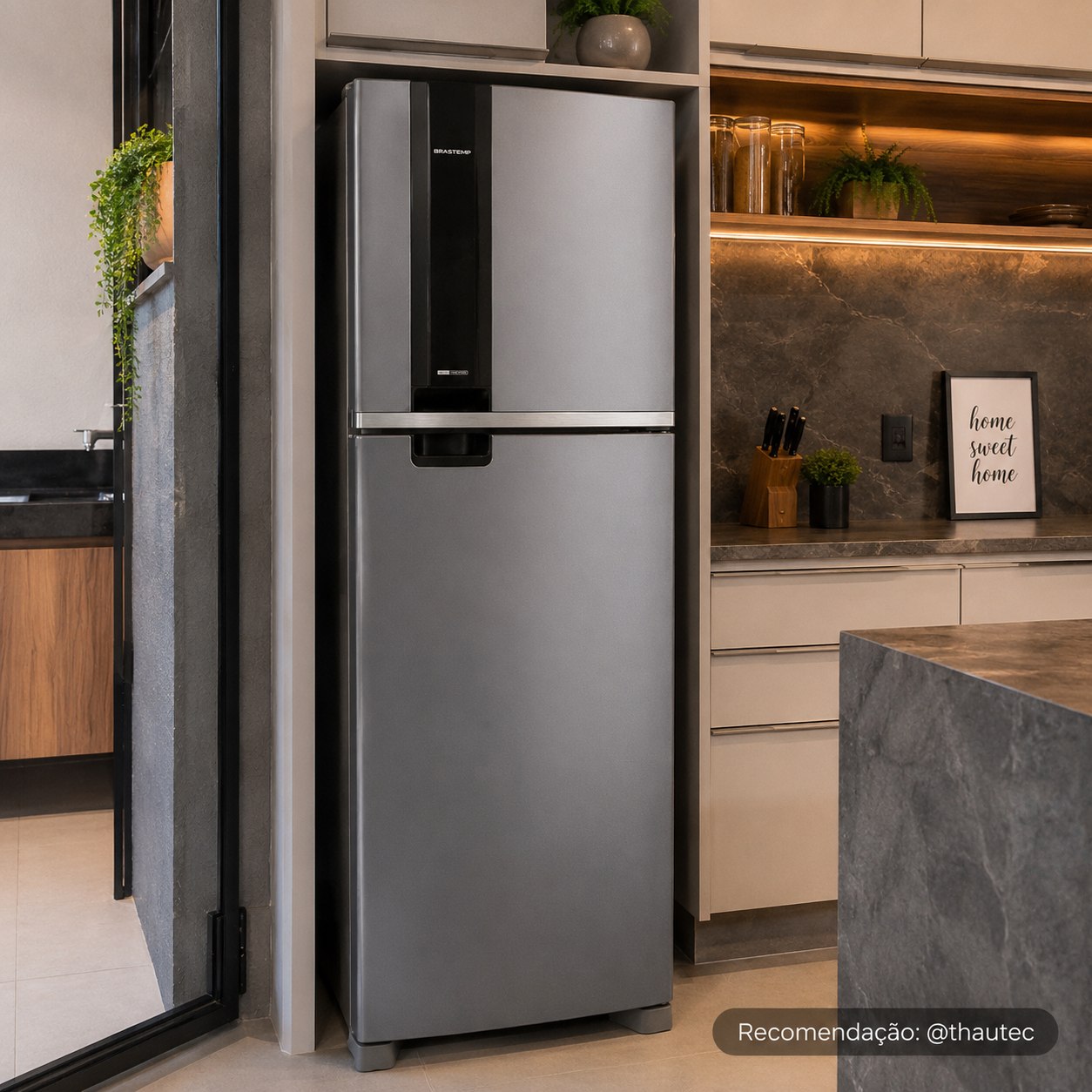 Geladeira Brastemp 385L Frost Free Inox Duplex INVERTER 220V