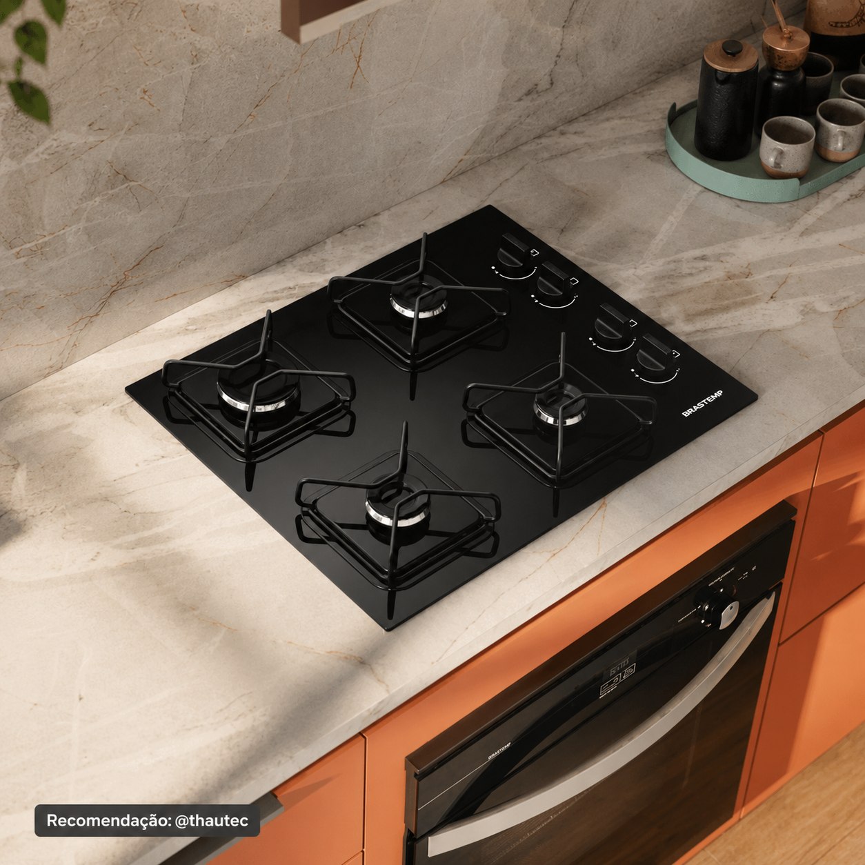 Cooktop Brastemp 4 Bocas a Gás BDD61BE