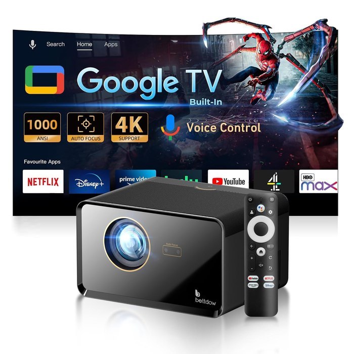 Projetor Bettdow AC1080 Full HD 1080p 1000 ANSI Lúmens