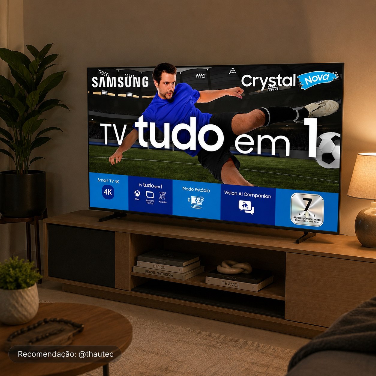 Smart TV Crystal UHD Samsung 4K 50" 2025 (U8600F)