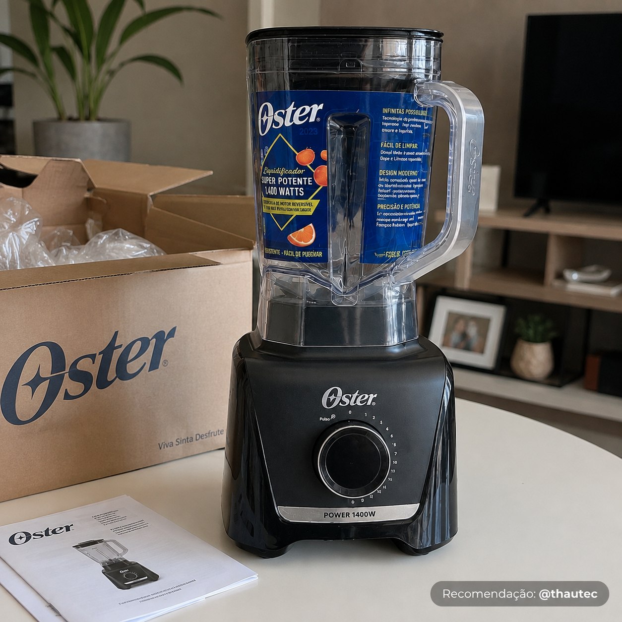 Liquidificador 3,2L Full Oster 15 Velocidades 1400W 220V