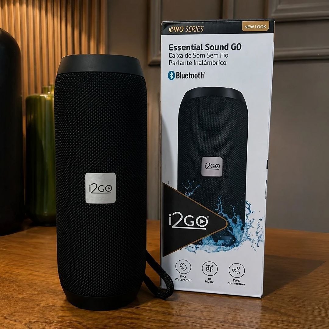 Caixa de Som Bluetooth I2GO Essential Sound Go Preto