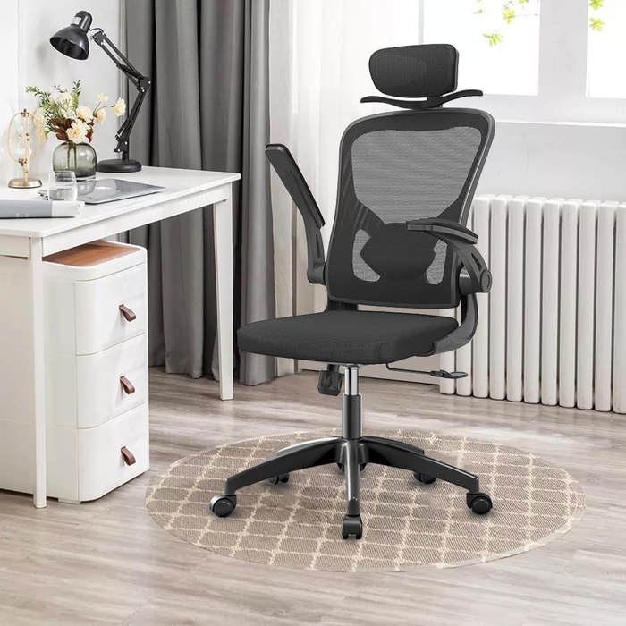 Cadeira de Escritório Ergonômica com Estofado de Mesh